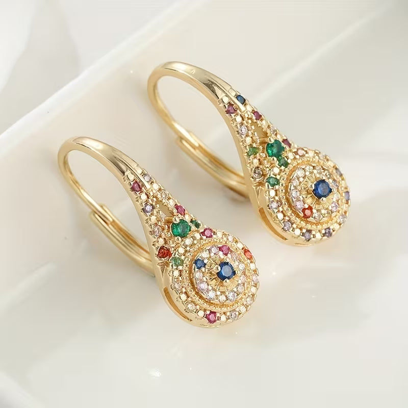 Multicolor Sparkle Elegance Earrings