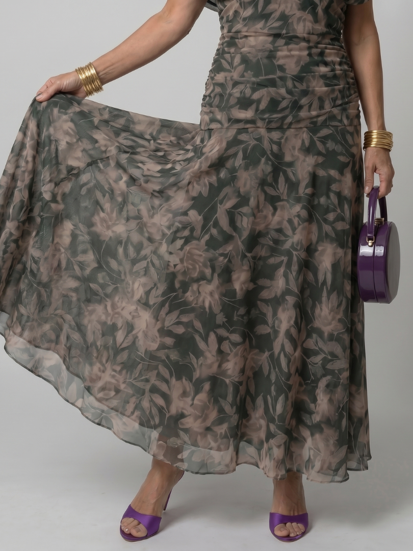 Faye™ | Off-Shoulder Flow Midi Dress