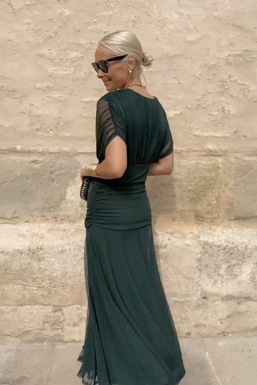 Elegant Silk Santana Dress