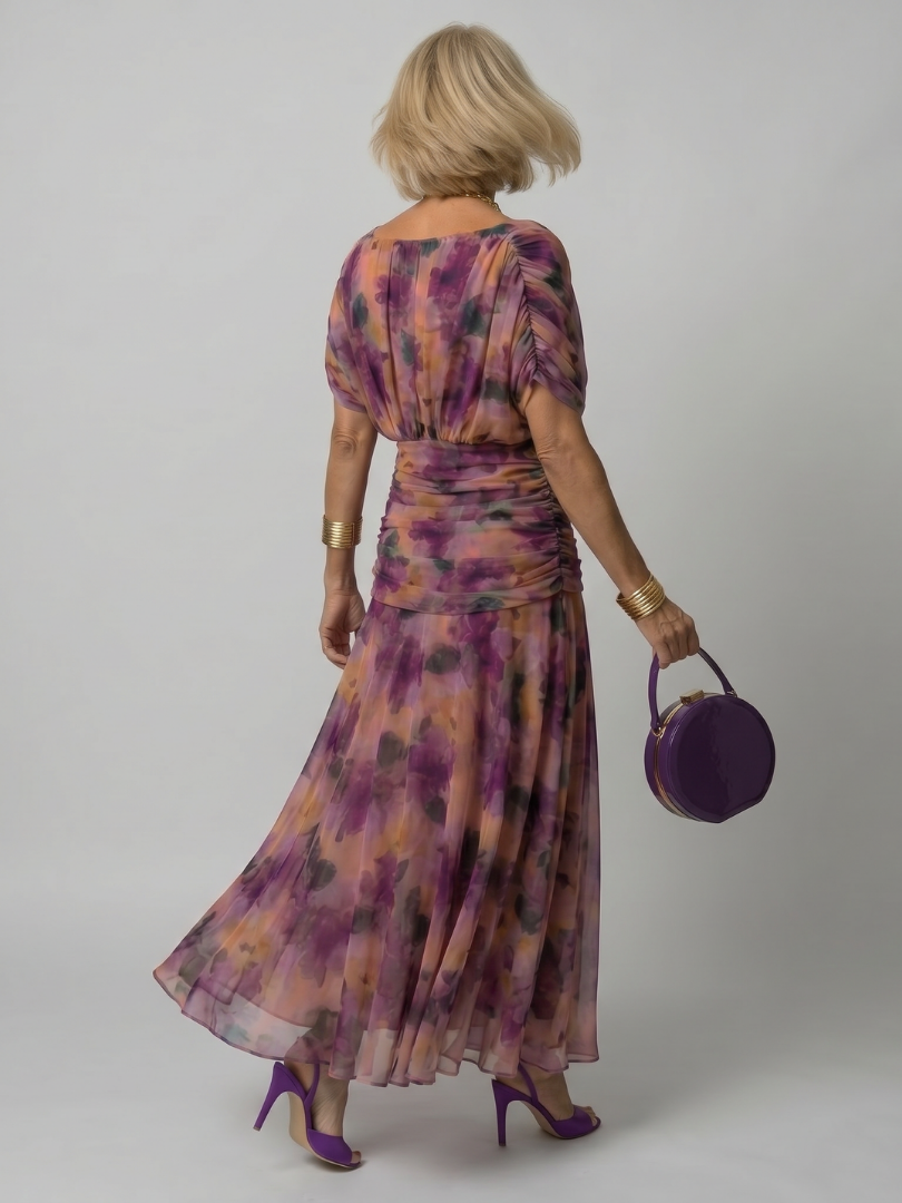 Faye™ | Off-Shoulder Flow Midi Dress