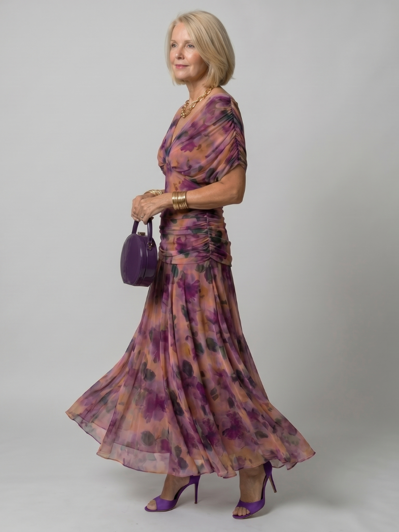 Faye™ | Off-Shoulder Flow Midi Dress