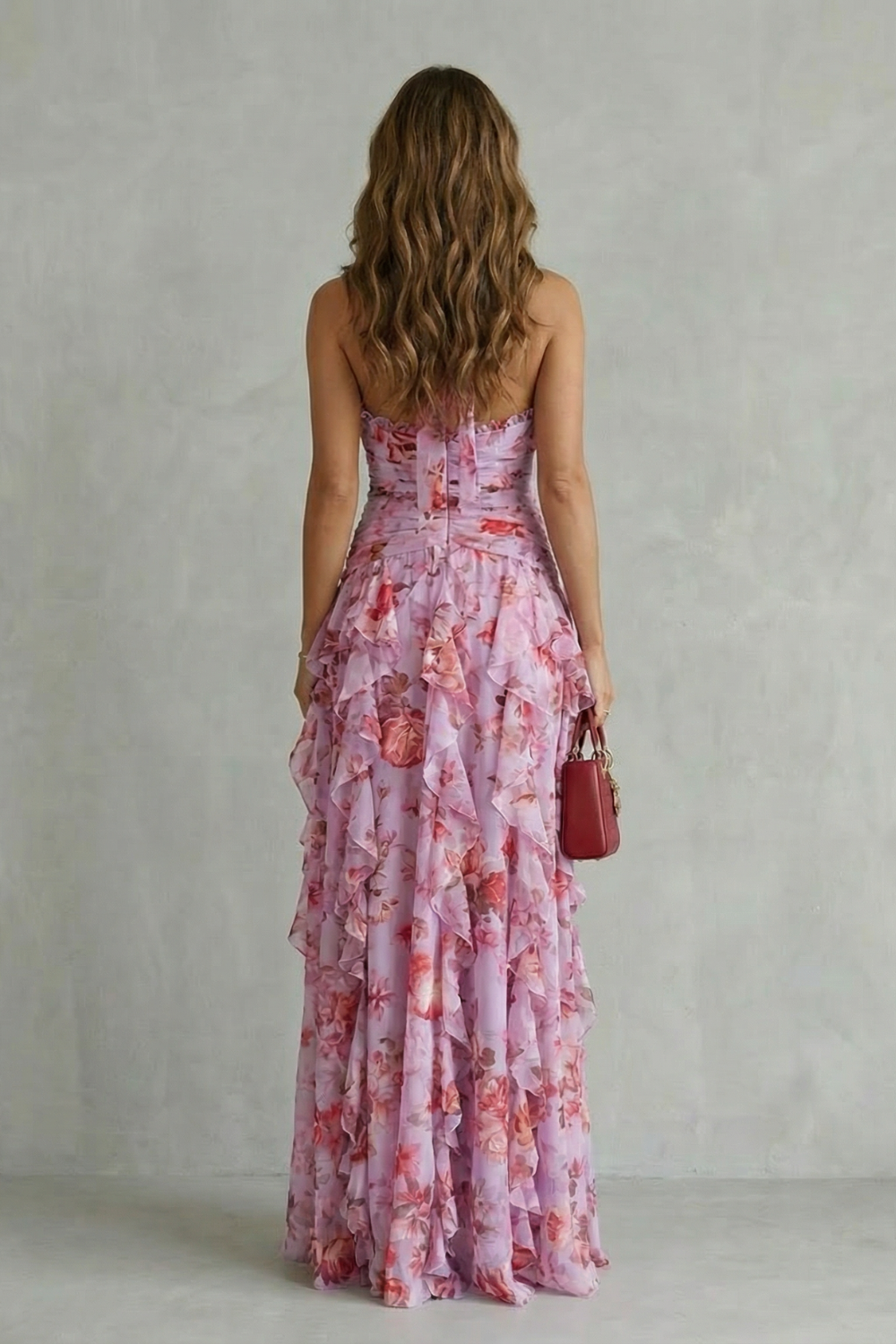 Elegant Long Dress with Halter Neck