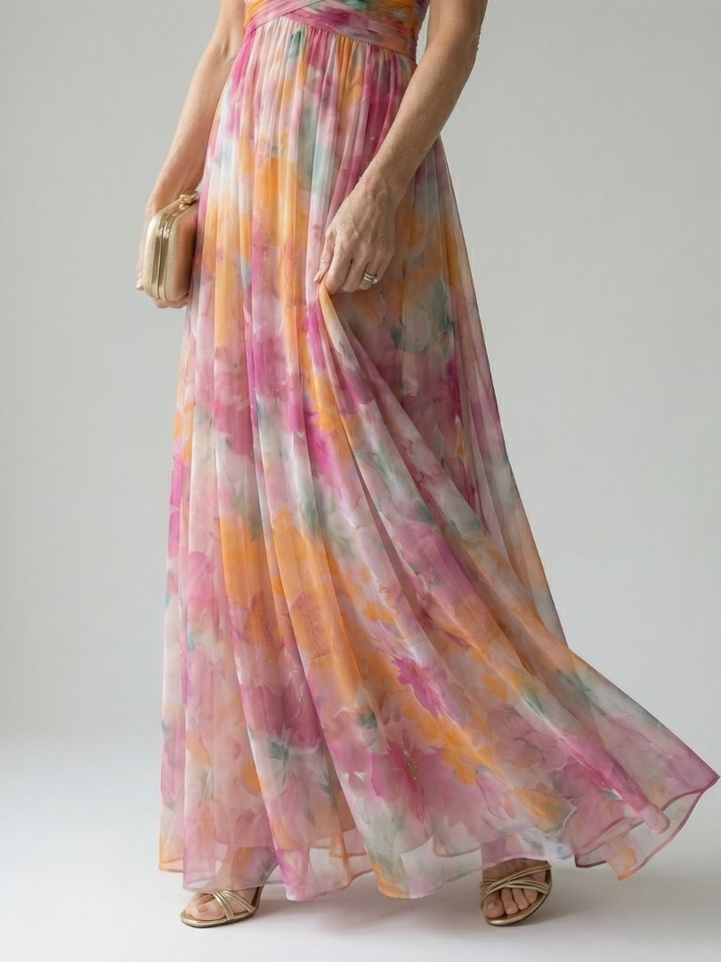 Iselle™ | Soft Wrap Maxi Dress