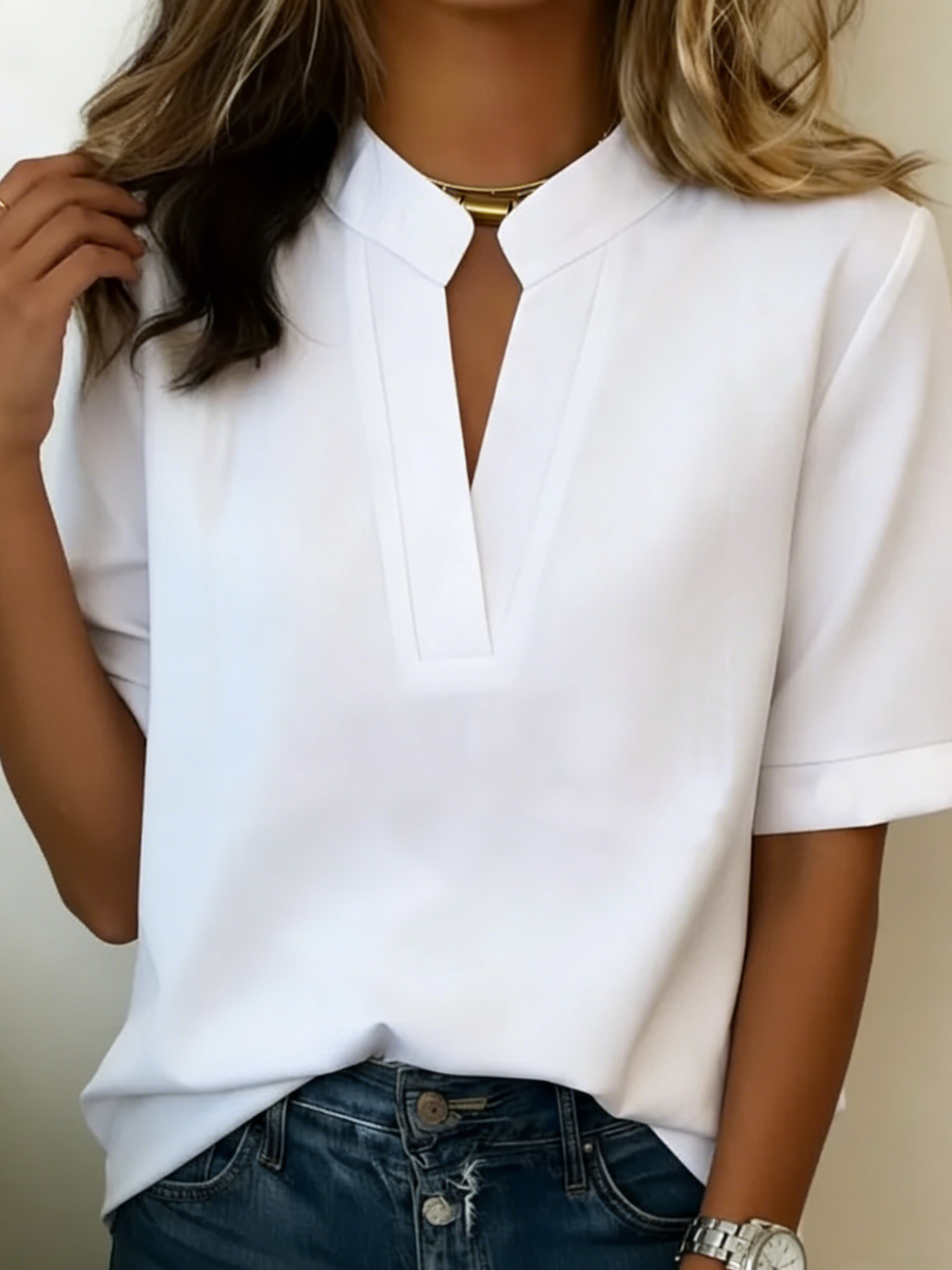Margaux | Chic Blouse with V-Neck