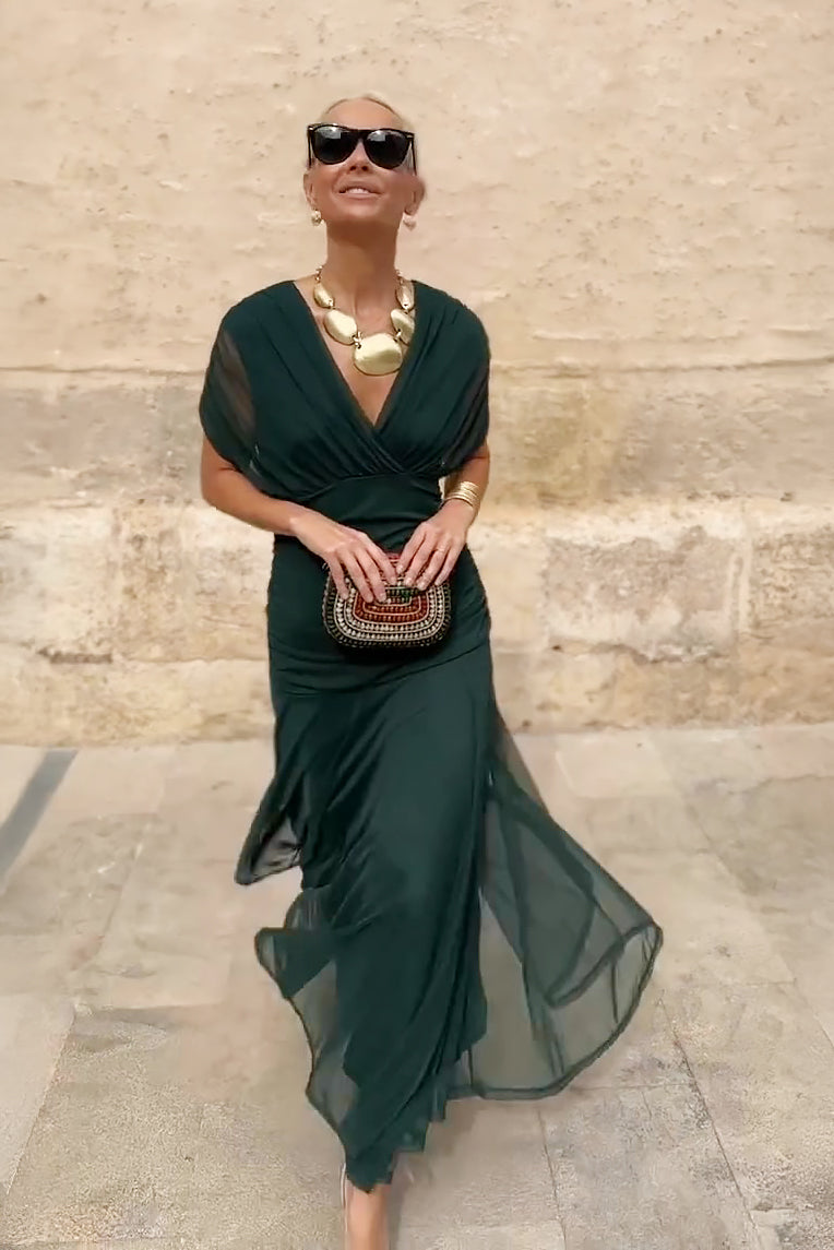 Elegant Silk Santana Dress