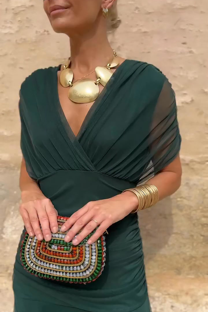 Elegant Silk Santana Dress