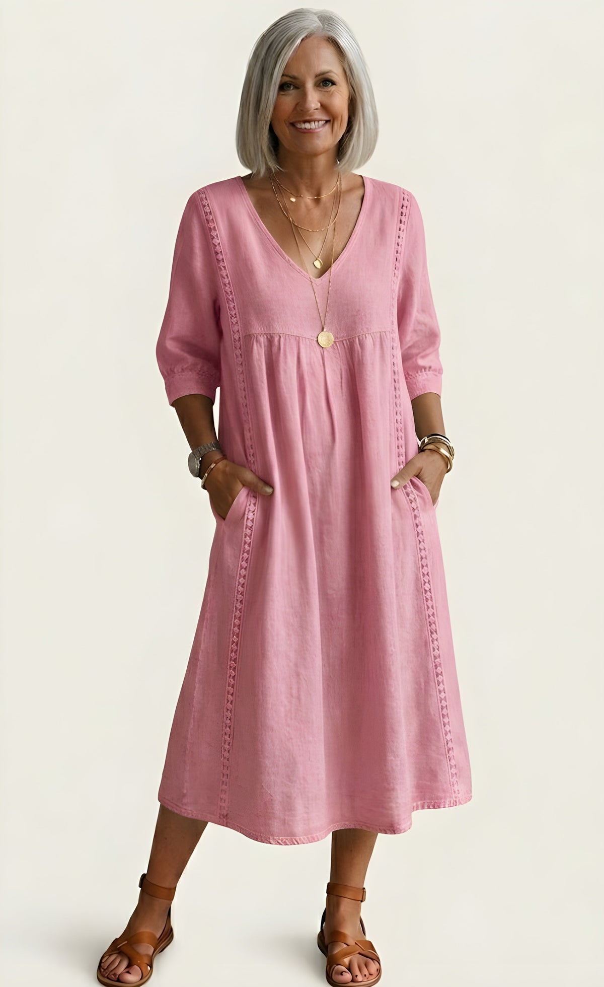 Colette™ | Elegant A-Line Maxi Dress