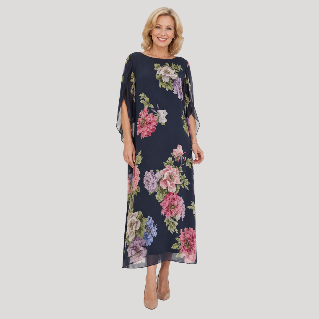 Sabrina™ | Midnight Floral Maxi Dress