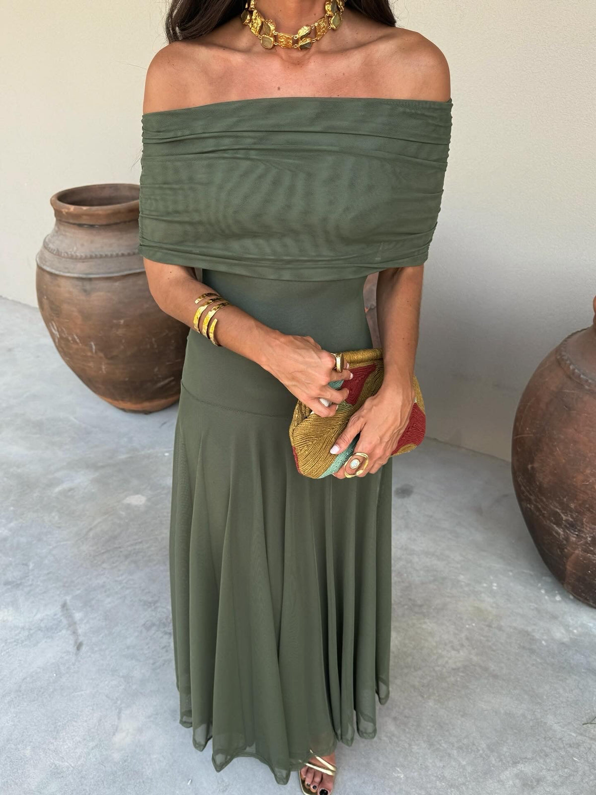 Elegant Silk Tulle Dress Simba