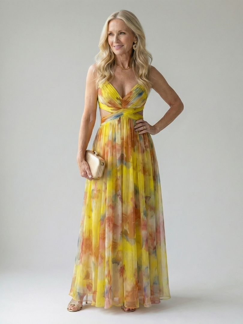 Iselle™ | Soft Wrap Maxi Dress