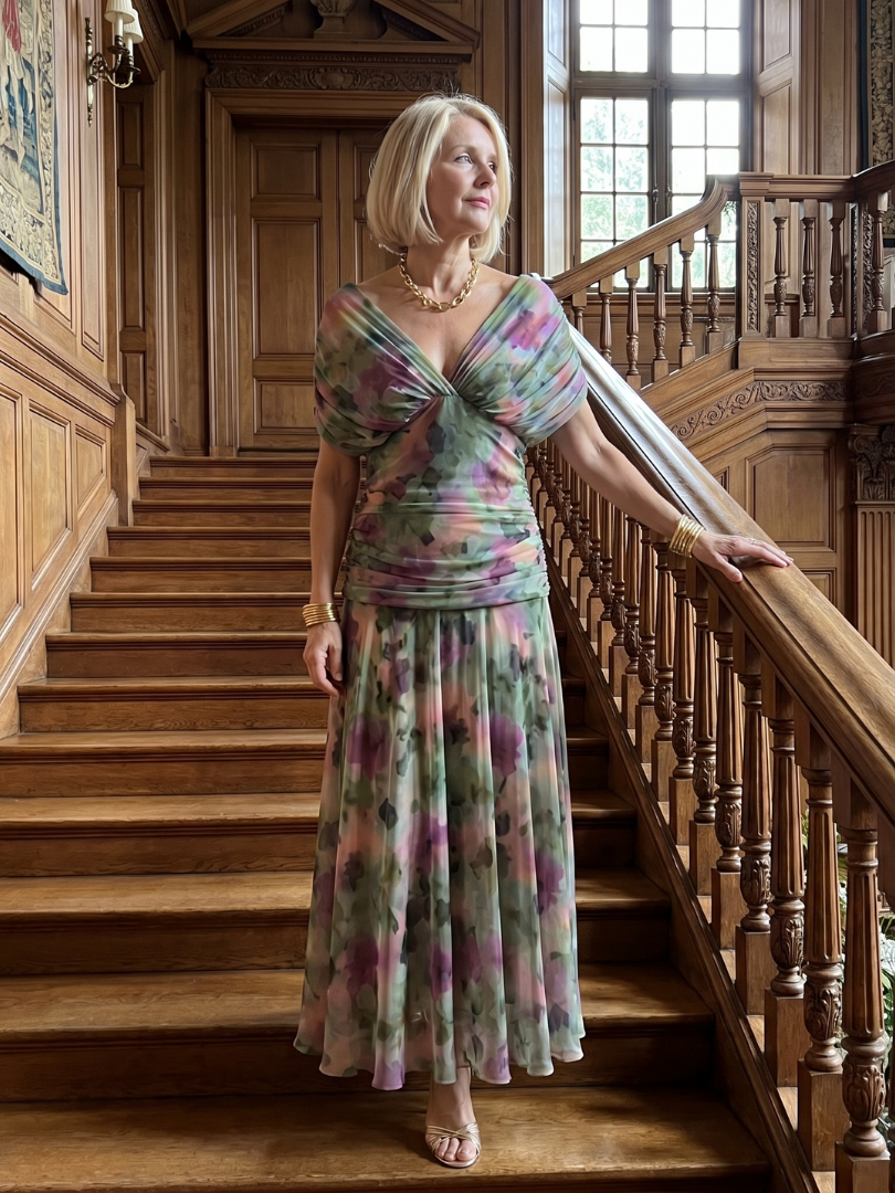 Faye™ | Off-Shoulder Flow Midi Dress