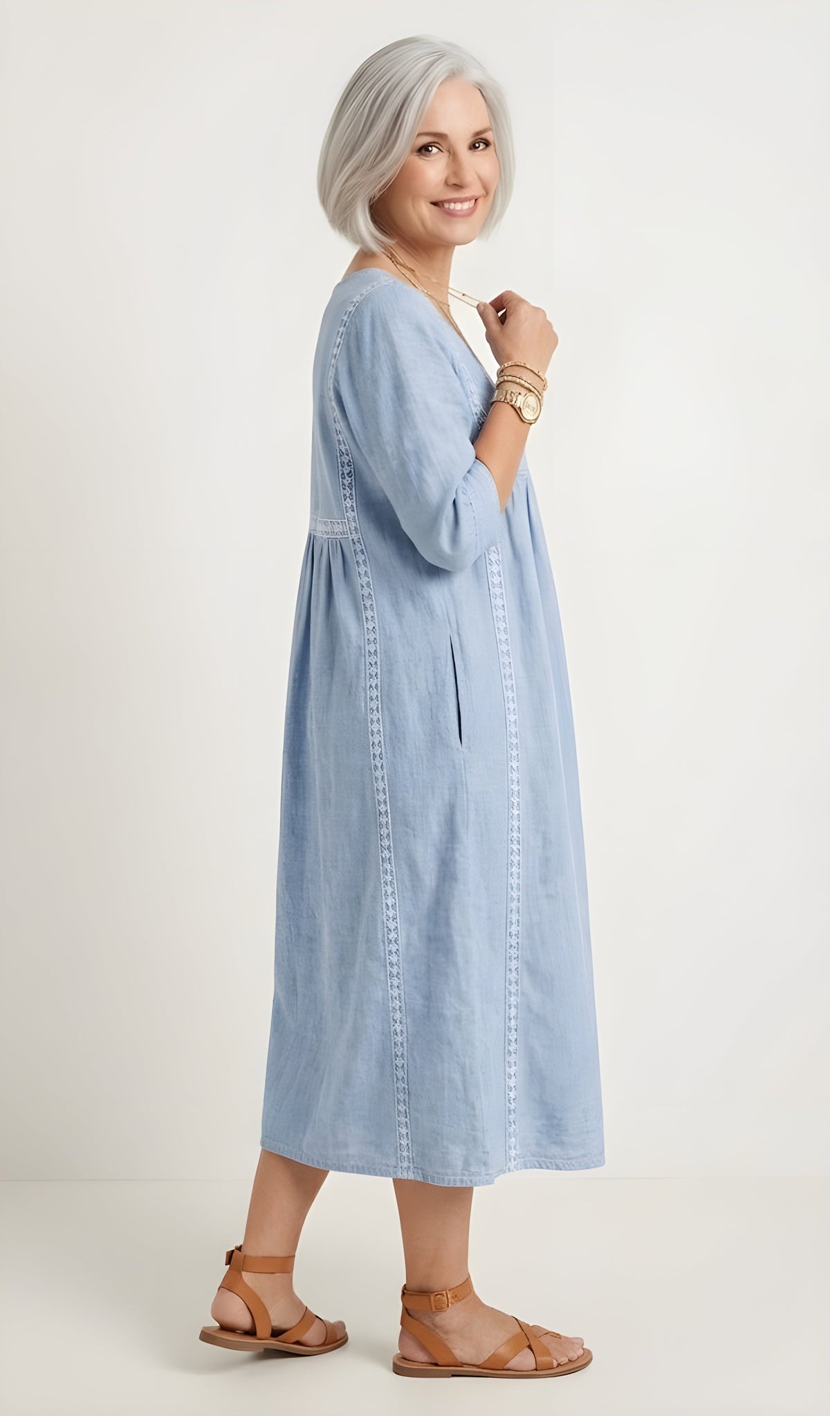Colette™ | Elegant A-Line Maxi Dress