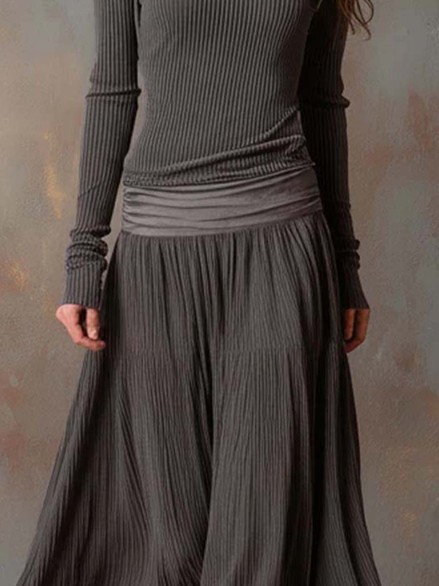 Nora™ | Ribbed Knit Maxi Dress