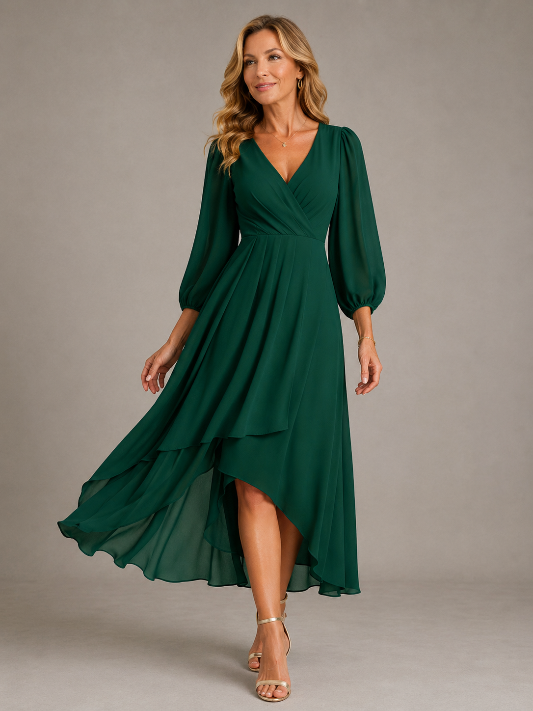 Lottie™ | Elegant V-Neck Maxi Dress