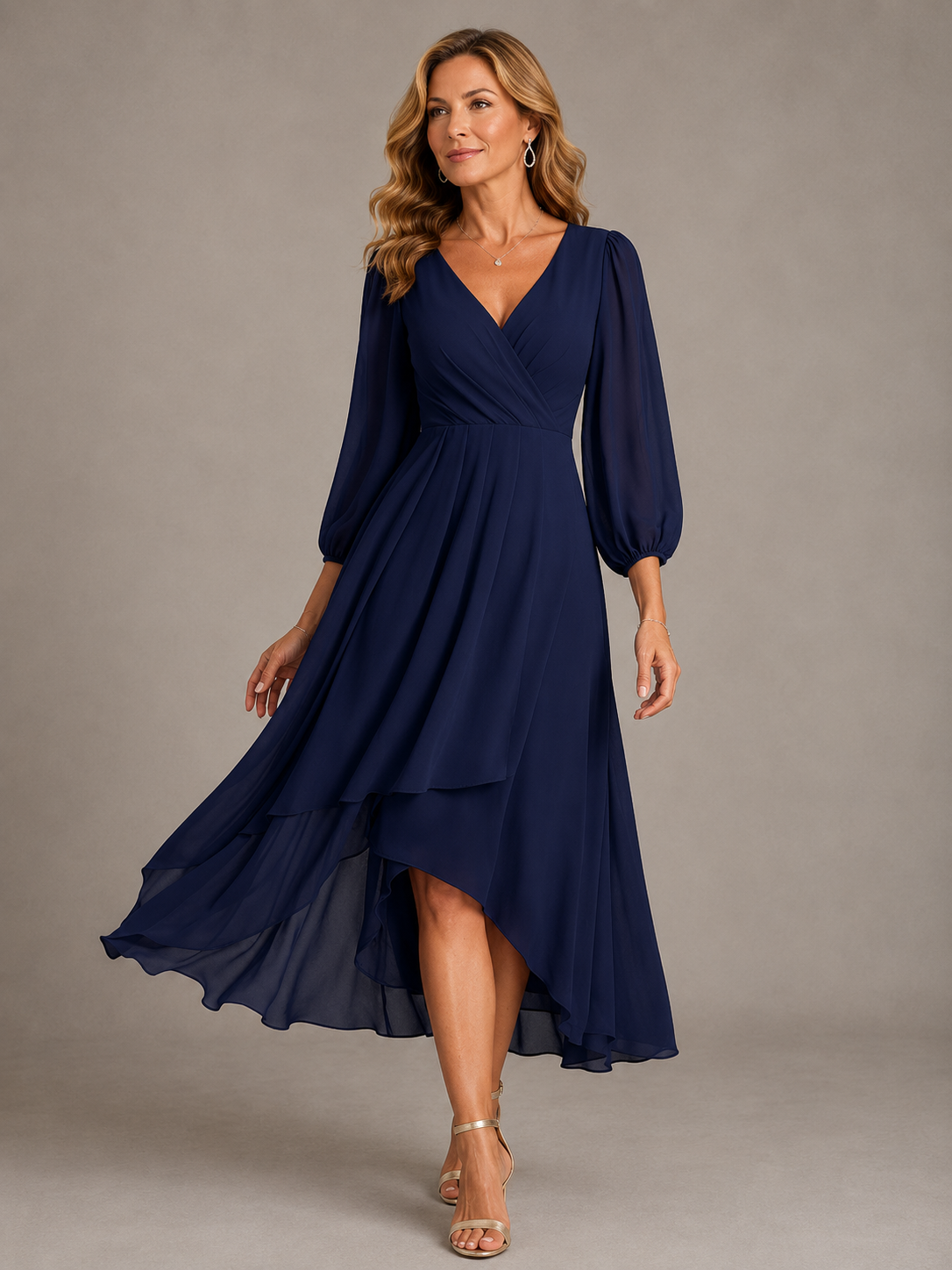 Lottie™ | Elegant V-Neck Maxi Dress