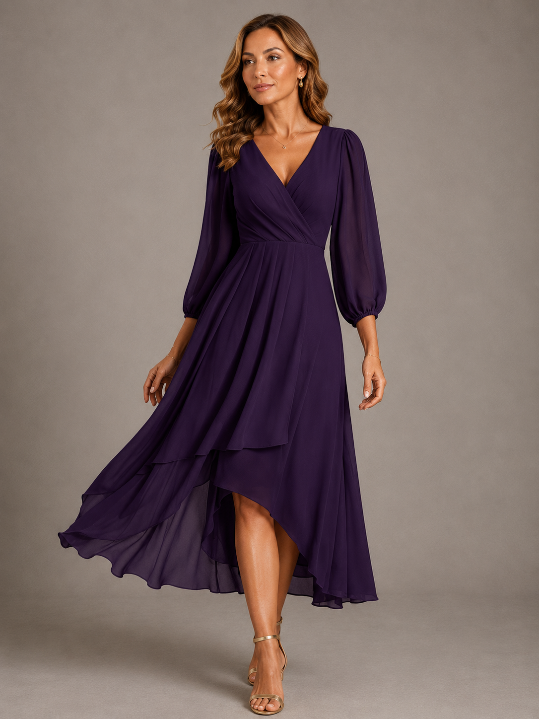 Lottie™ | Elegant V-Neck Maxi Dress