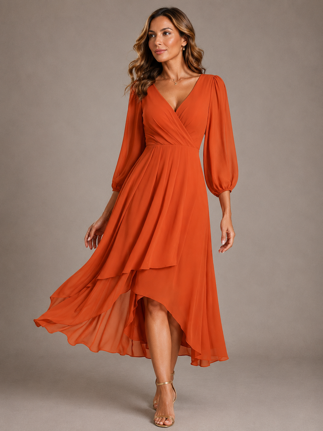 Lottie™ | Elegant V-Neck Maxi Dress