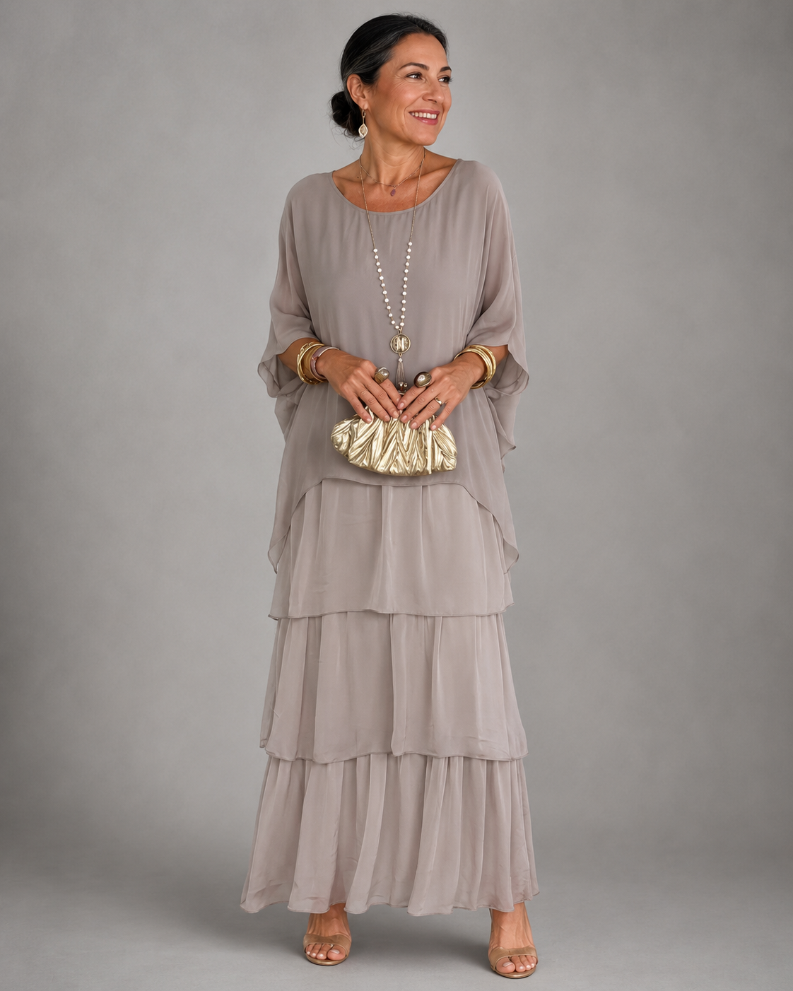 Vanessa™ | Layered Flowing Maxi Dress