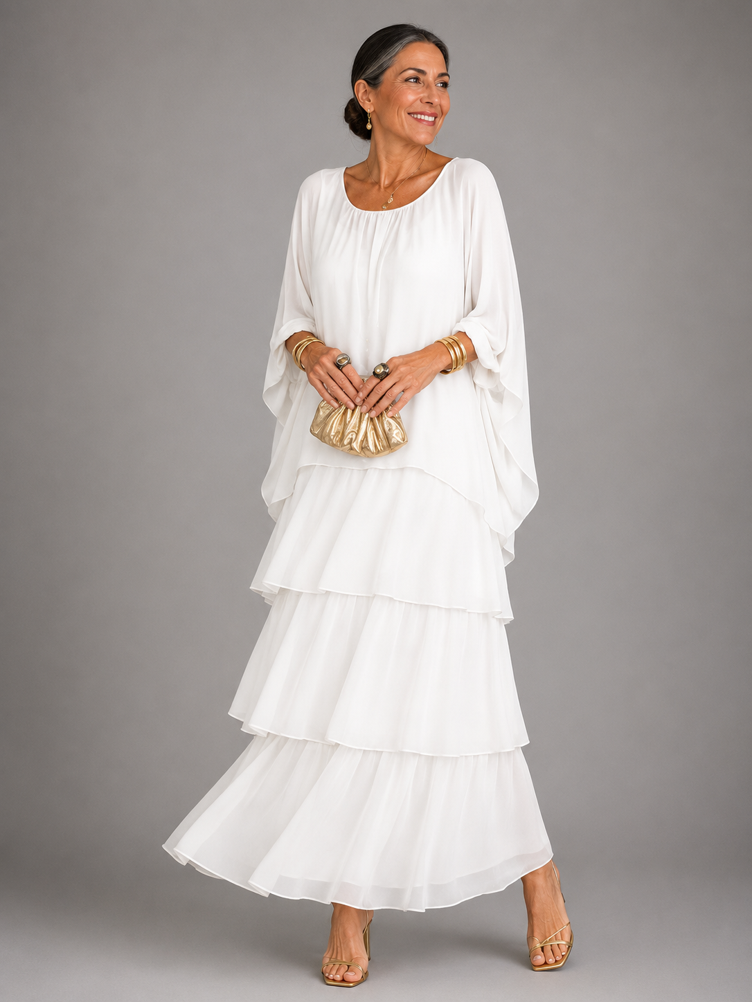 Vanessa™ | Layered Flowing Maxi Dress