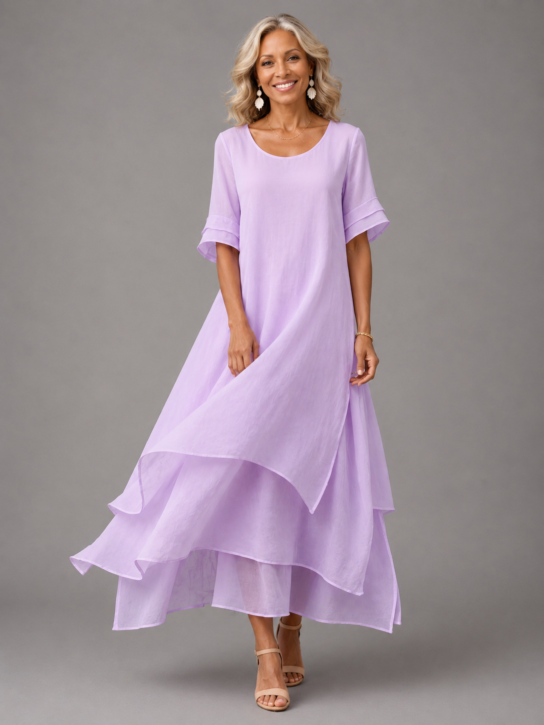 Olive™ | Flowing Tiered Maxi Dress