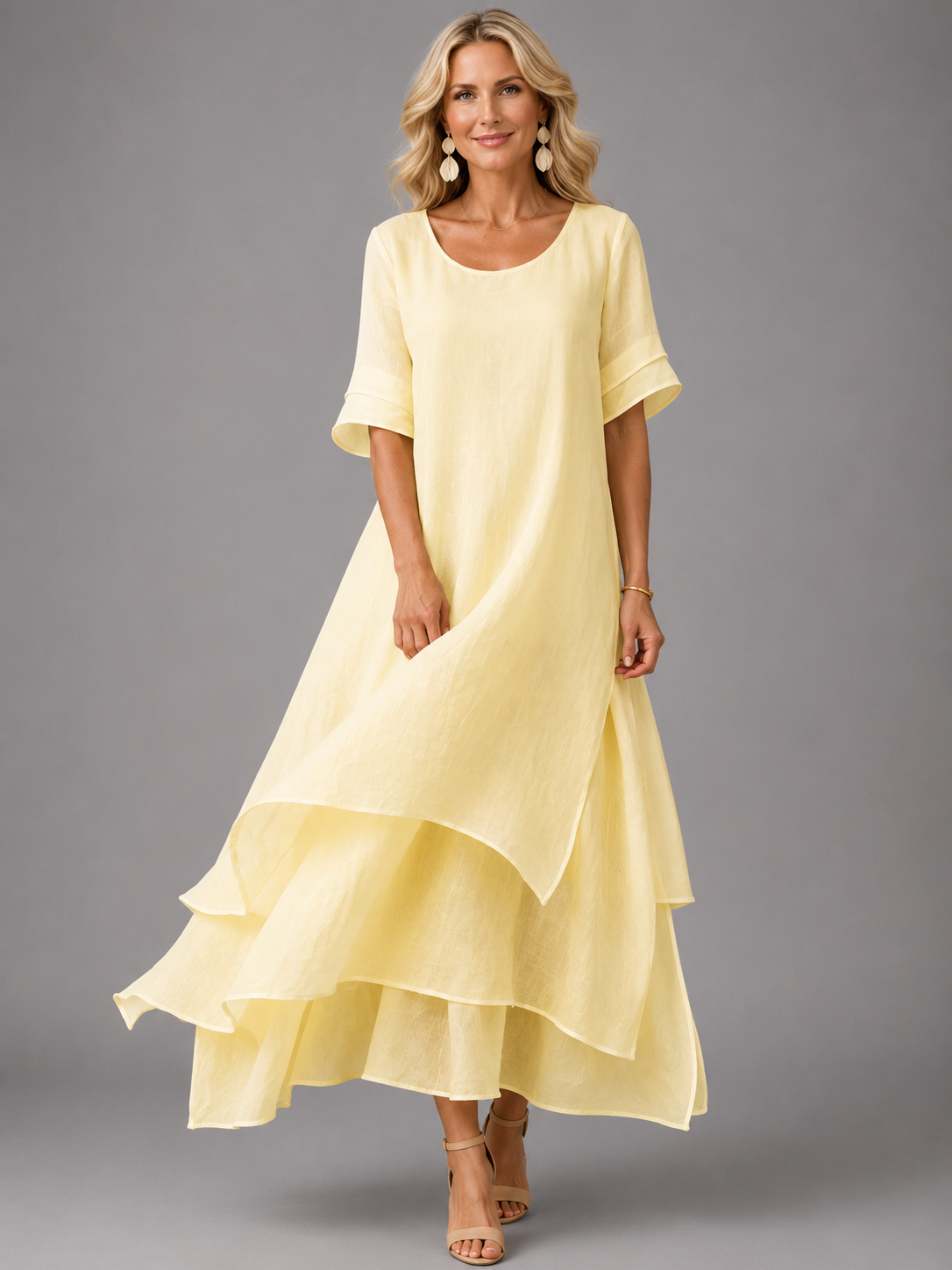 Olive™ | Flowing Tiered Maxi Dress