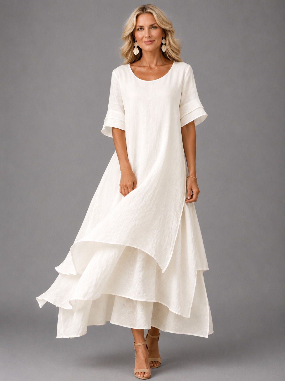 Olive™ | Flowing Tiered Maxi Dress