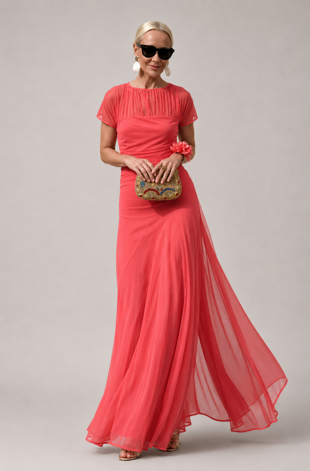 Iyla™ | Flowing Chiffon Midi Dress