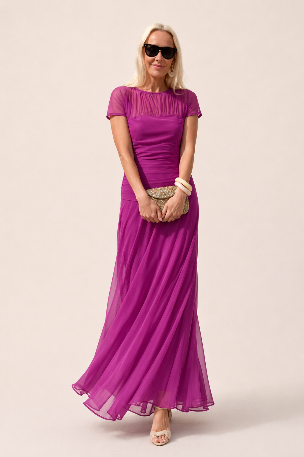 Iyla™ | Flowing Chiffon Midi Dress