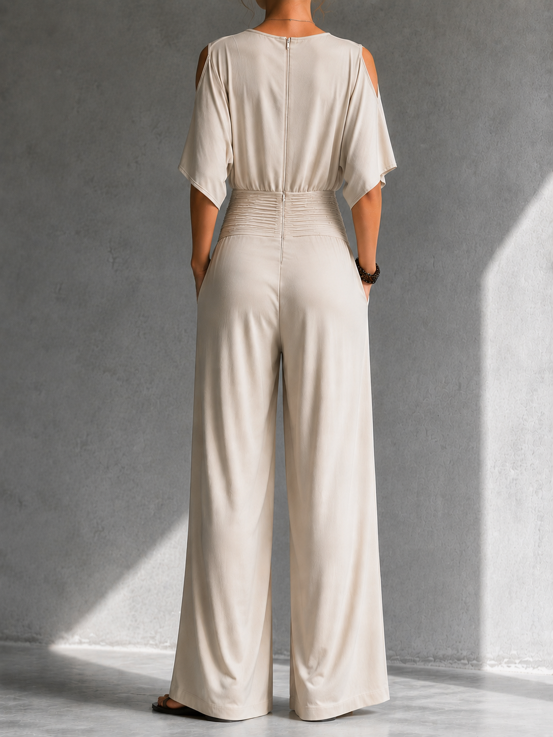 Elise | Elegant Jumpsuit with Wrap Effect and Wide Legs