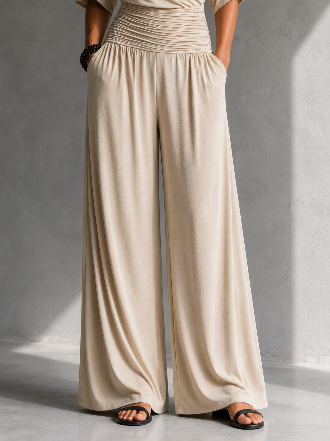 Elise | Elegant Jumpsuit with Wrap Effect and Wide Legs