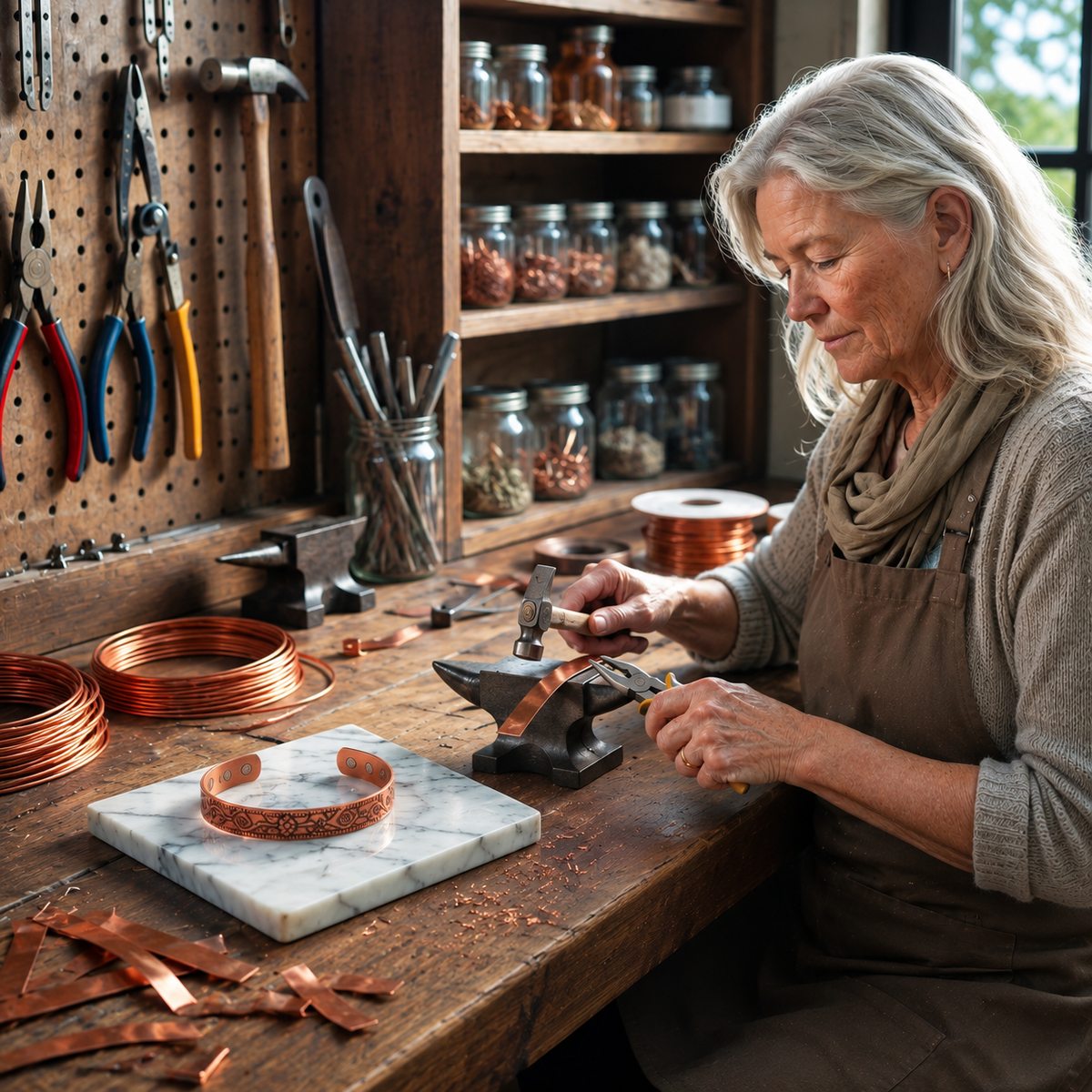 Wisp Copper Bracelet