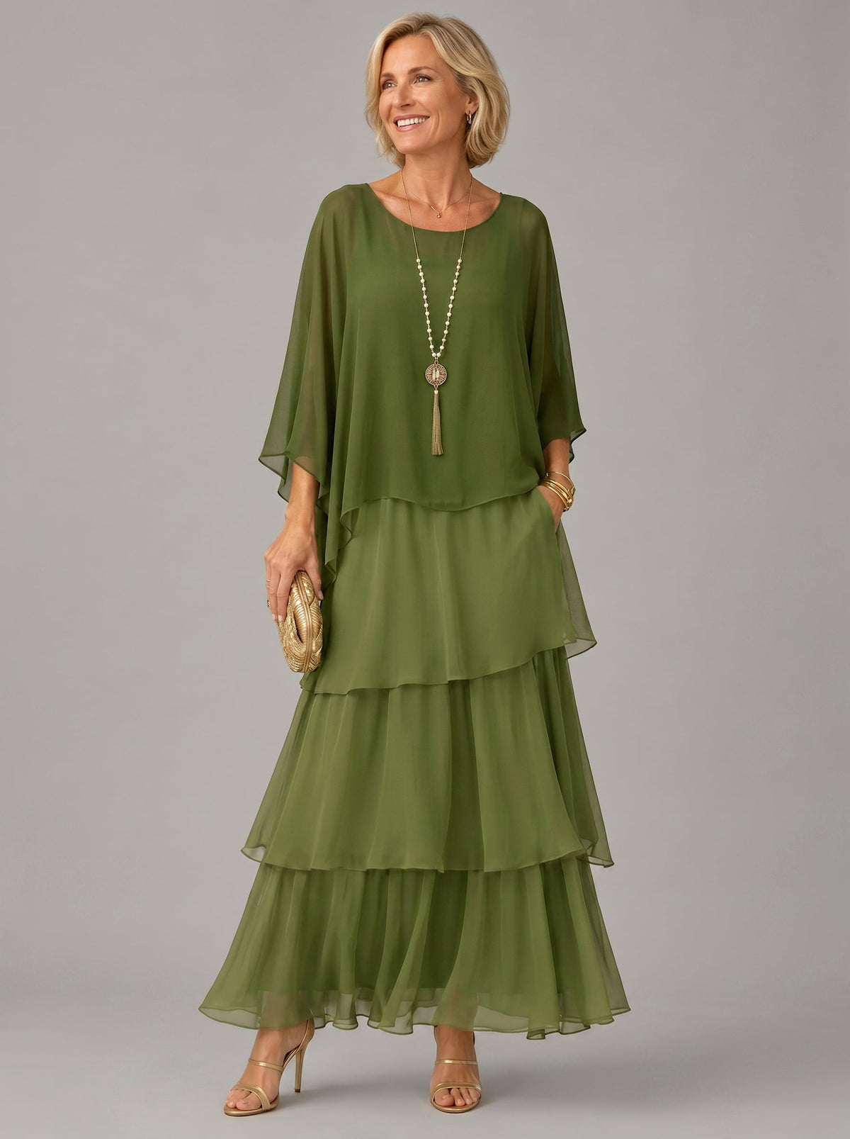 Vanessa™ | Layered Flowing Maxi Dress