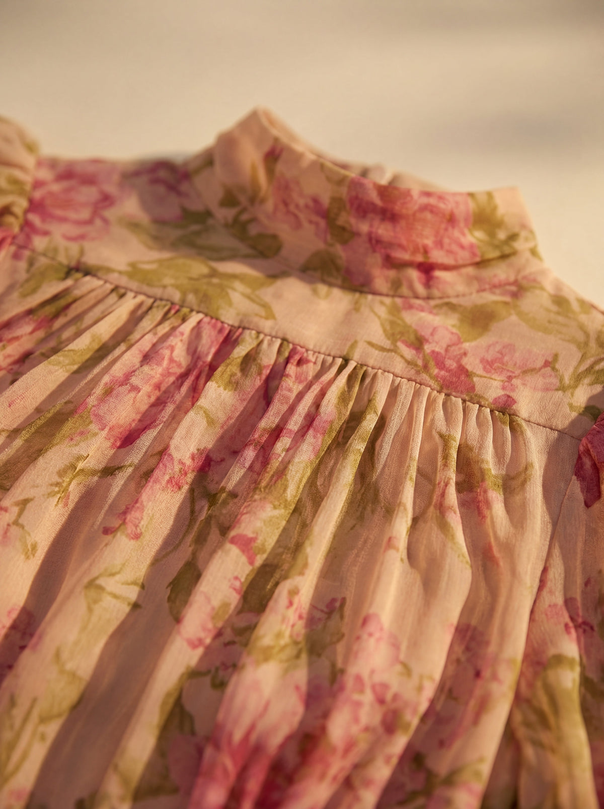 Elegant Silk Rosario Dress