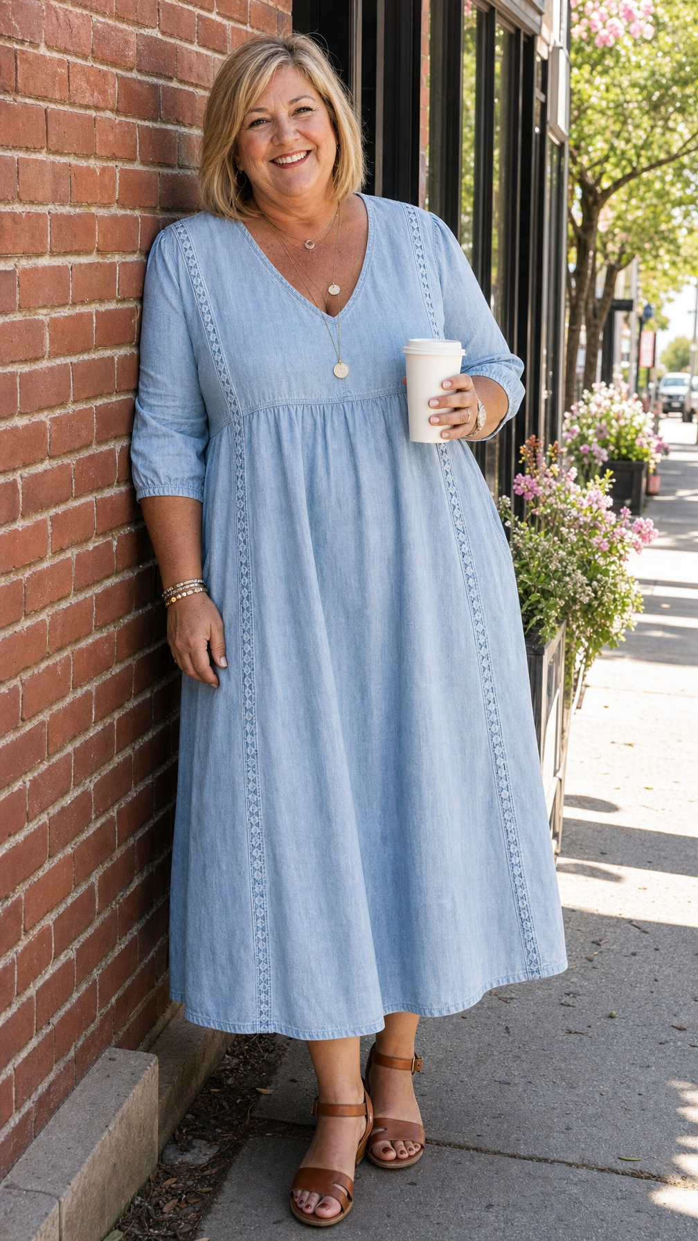 Colette™ | Elegant A-Line Maxi Dress