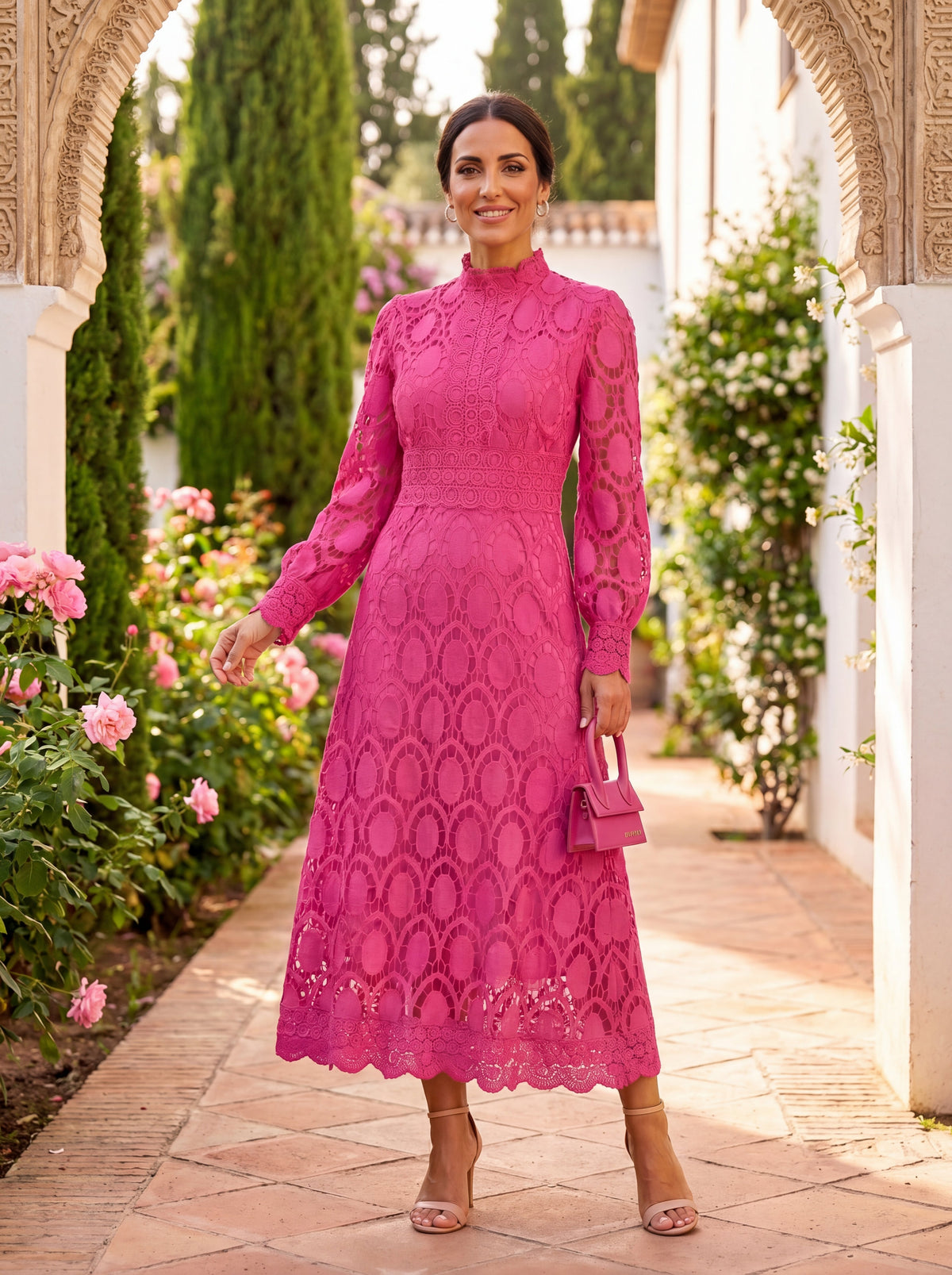 Elegant Carmona Silk Dress