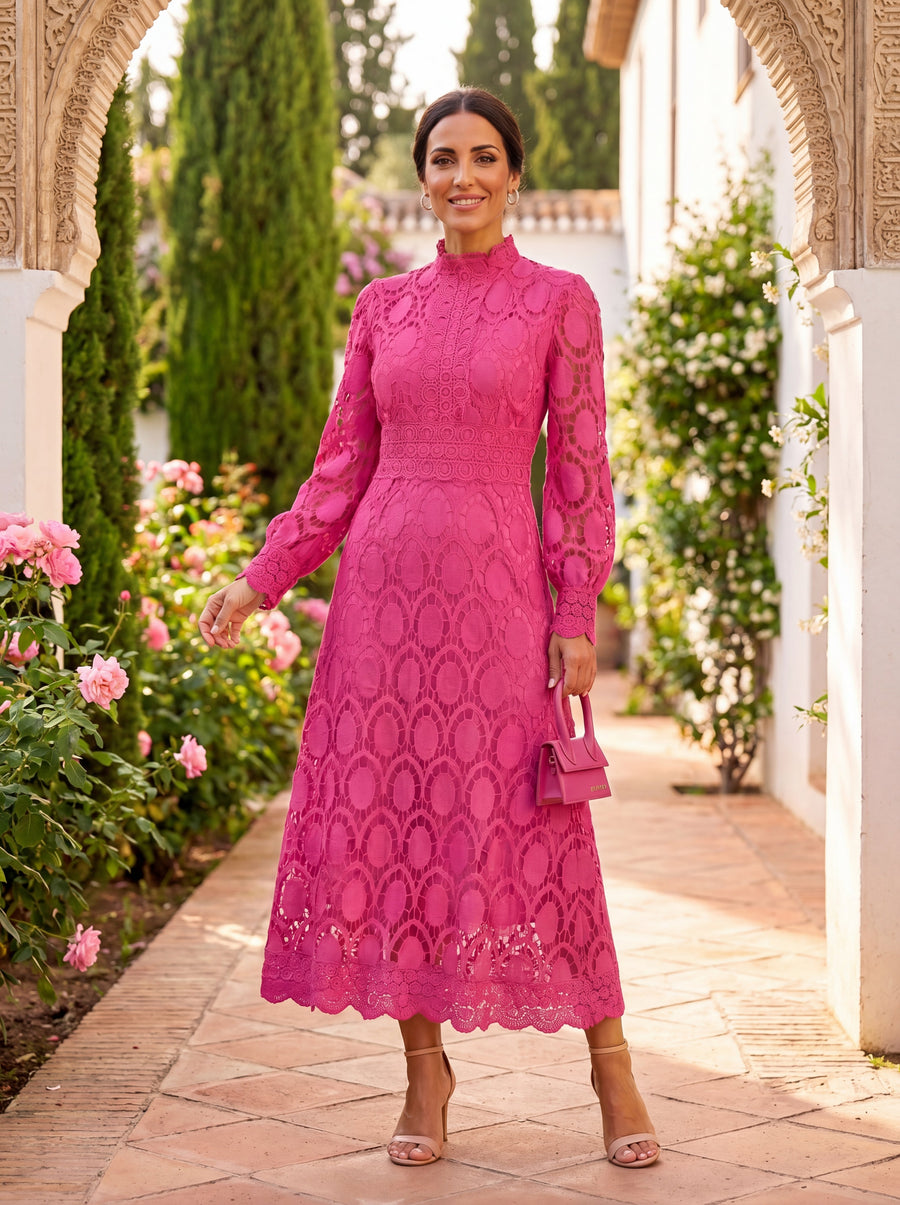 Elegant Carmona Silk Dress