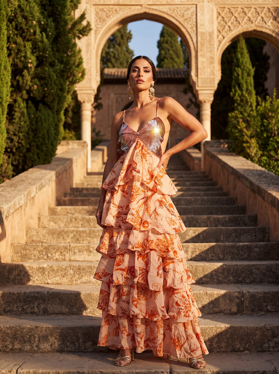 Elegant Silk Ibiza Dress