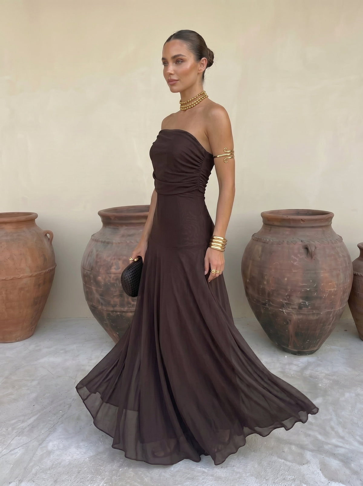 Elegant Silk Tulle Dress Simba