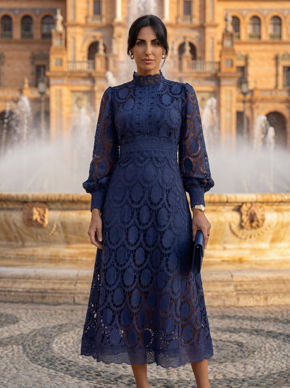 Elegant Carmona Silk Dress
