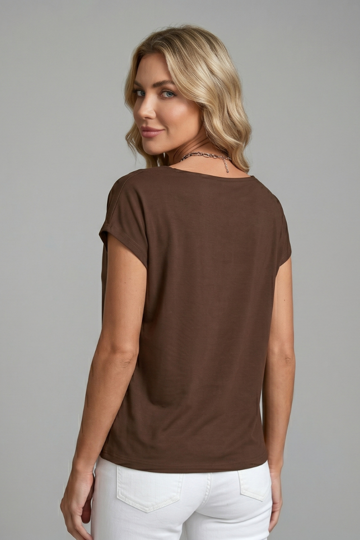 Imogen | Cowl Neck Draped Work Blouse