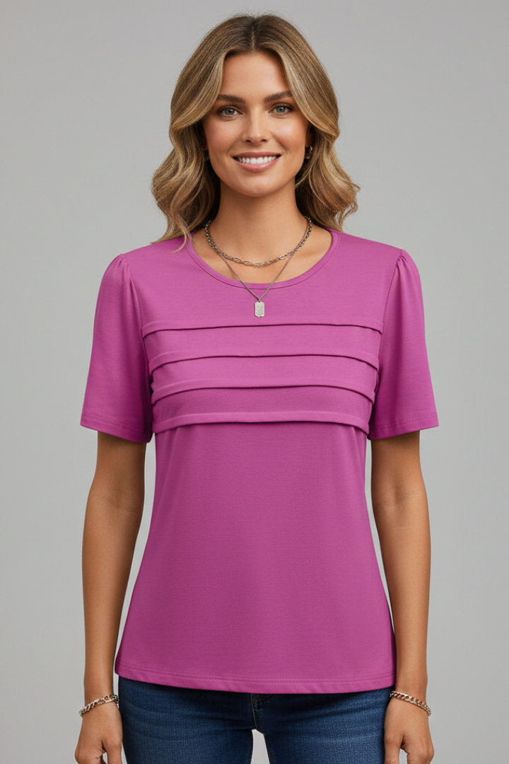 Jacinta | Layered Front Round Neck Top