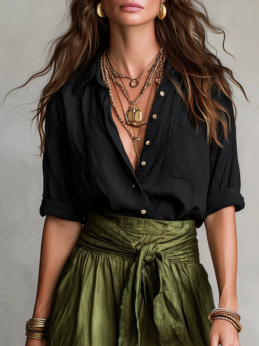 River | Tie-Waist Midi Set