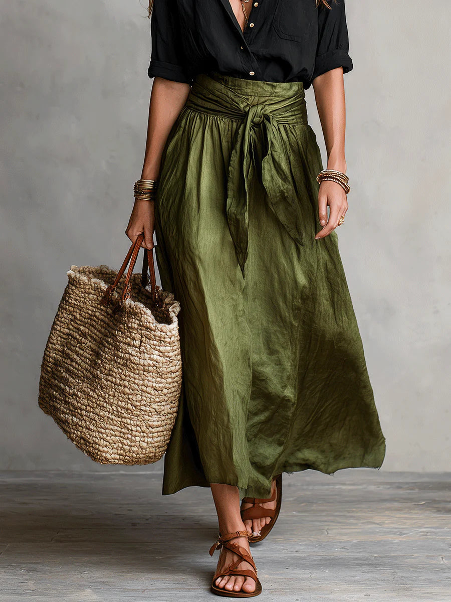 River | Tie-Waist Midi Set