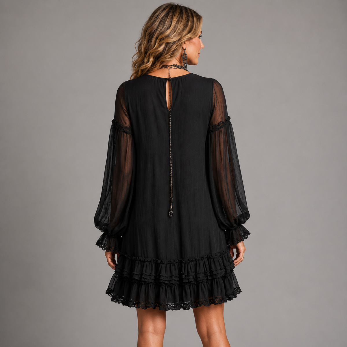 Cecelia™ | Elegant Ruffle Mini Dress