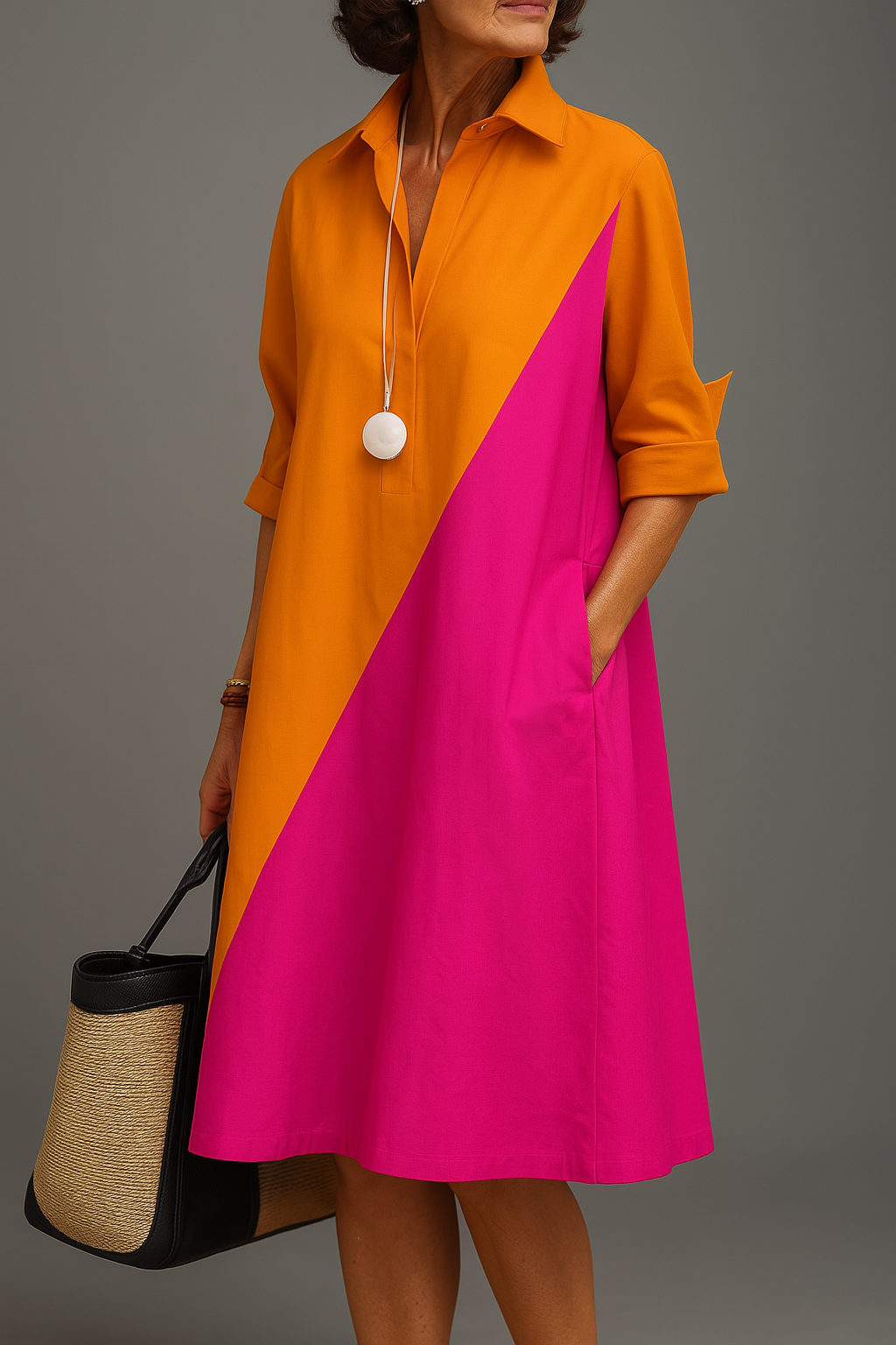 Olivelle | Smart and Elegant Midi Dress