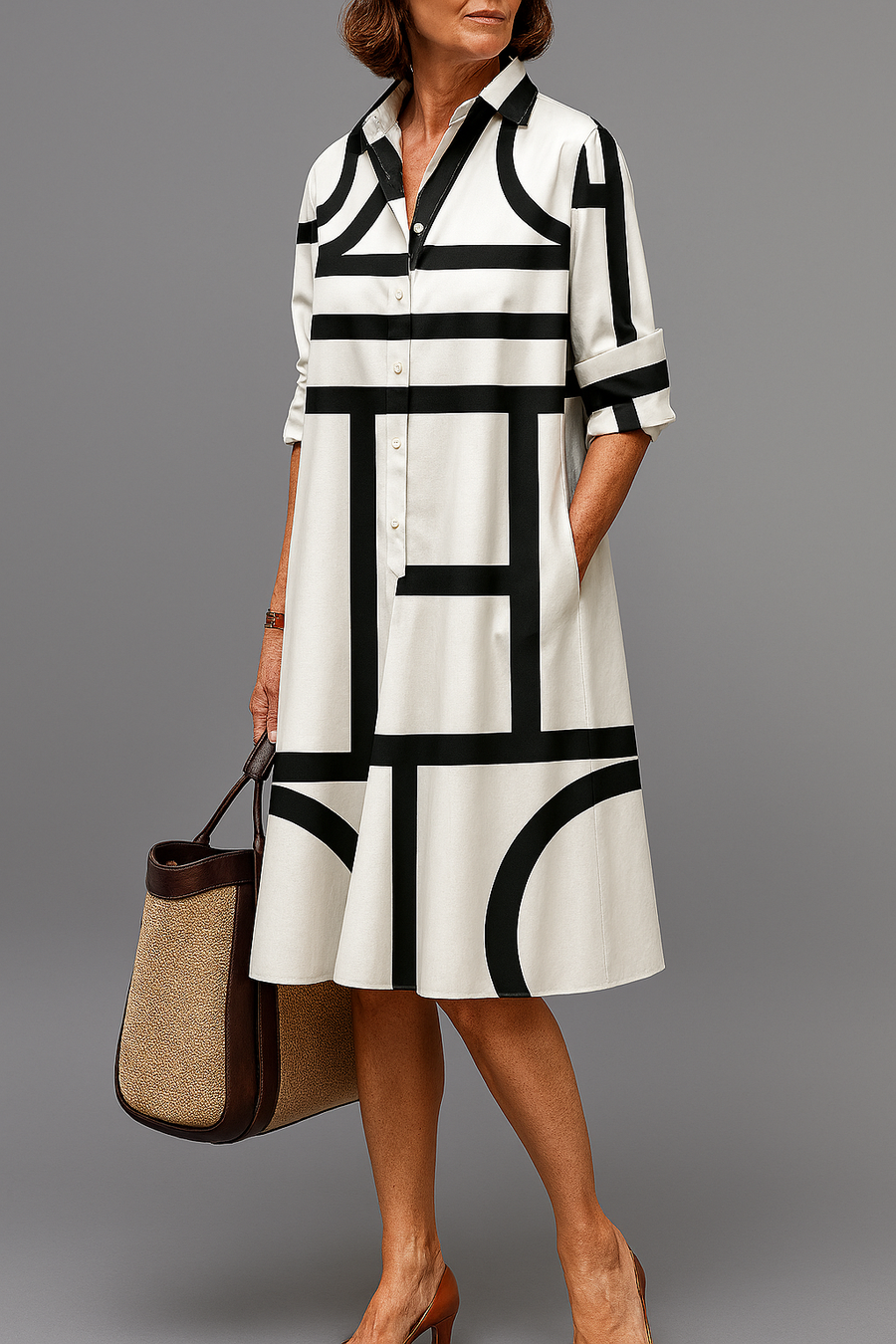 Elua | Elegant and Refined Midi Dress