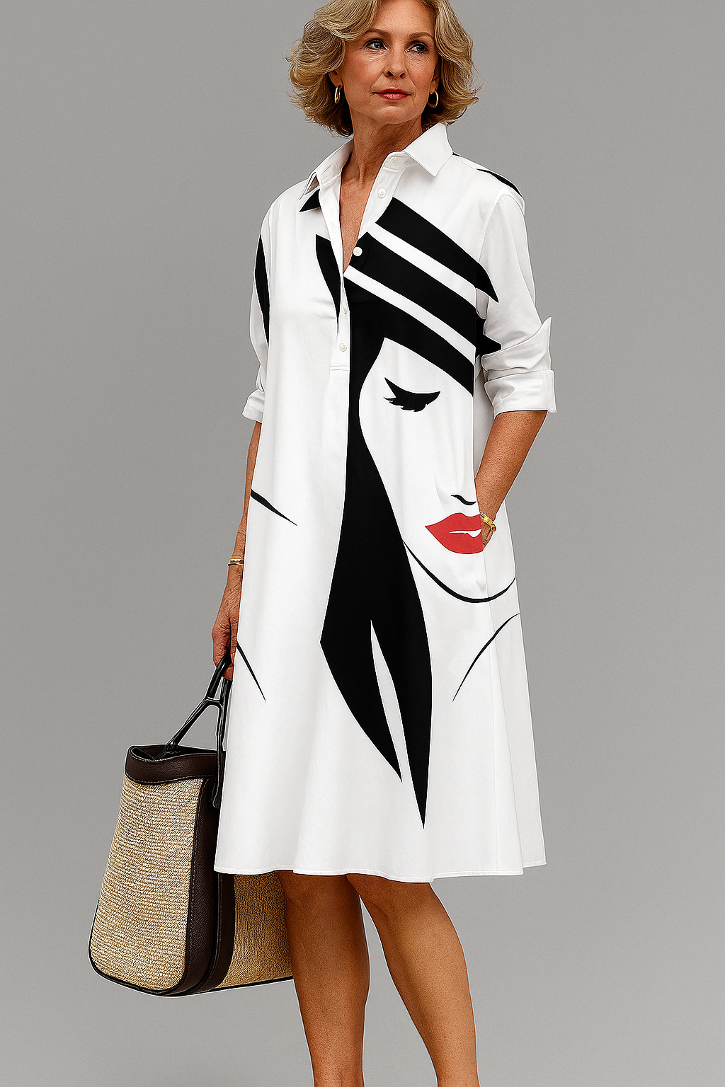 Bona | Elegant and Polished Midi Dress