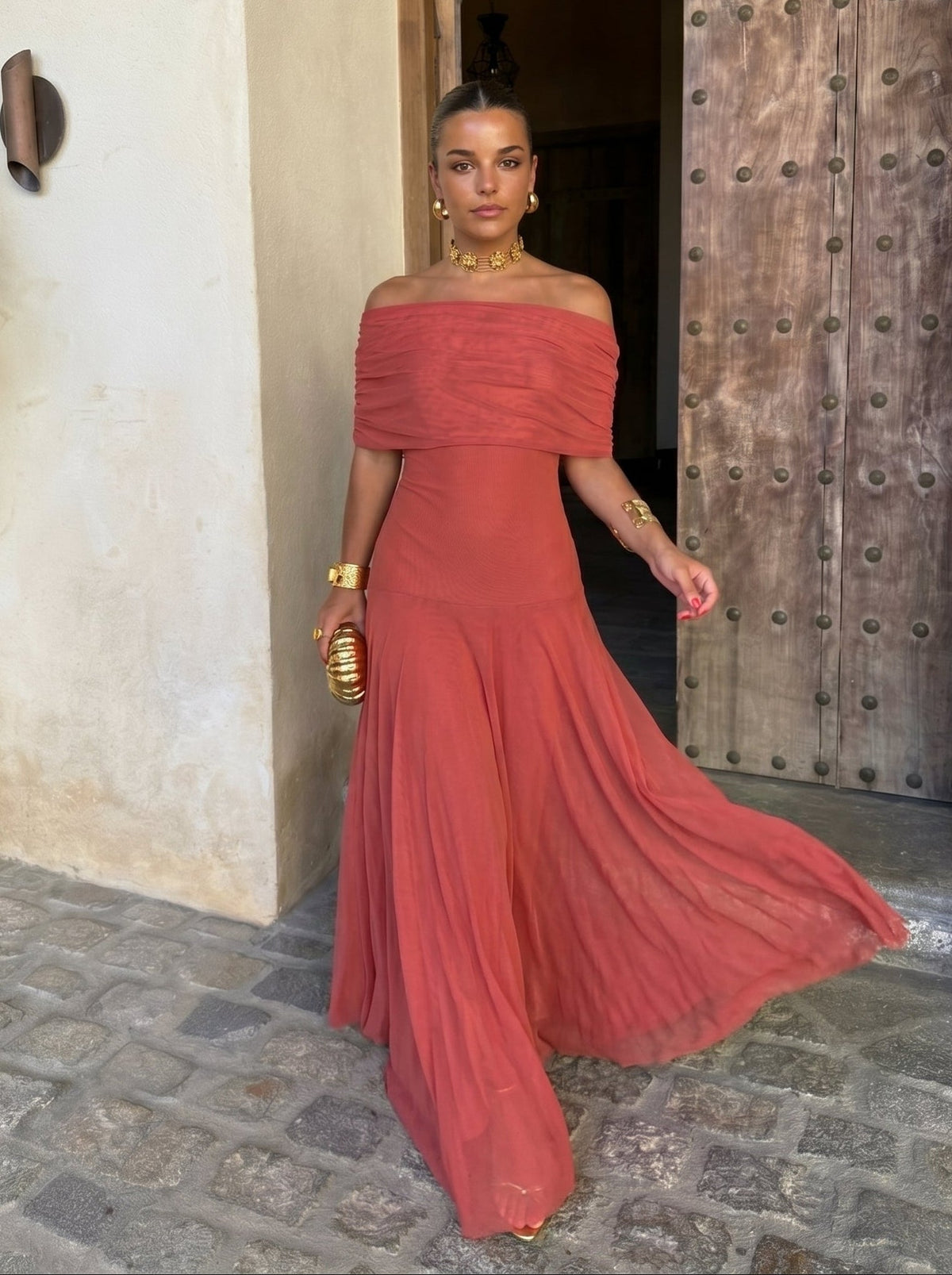 Elegant Silk Tulle Dress Simba
