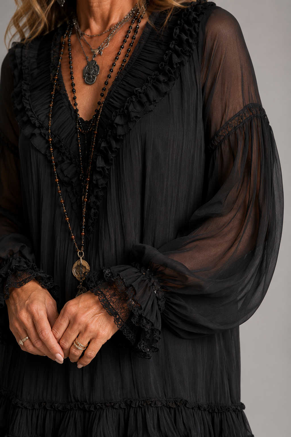 Cecelia™ | Elegant Ruffle Mini Dress
