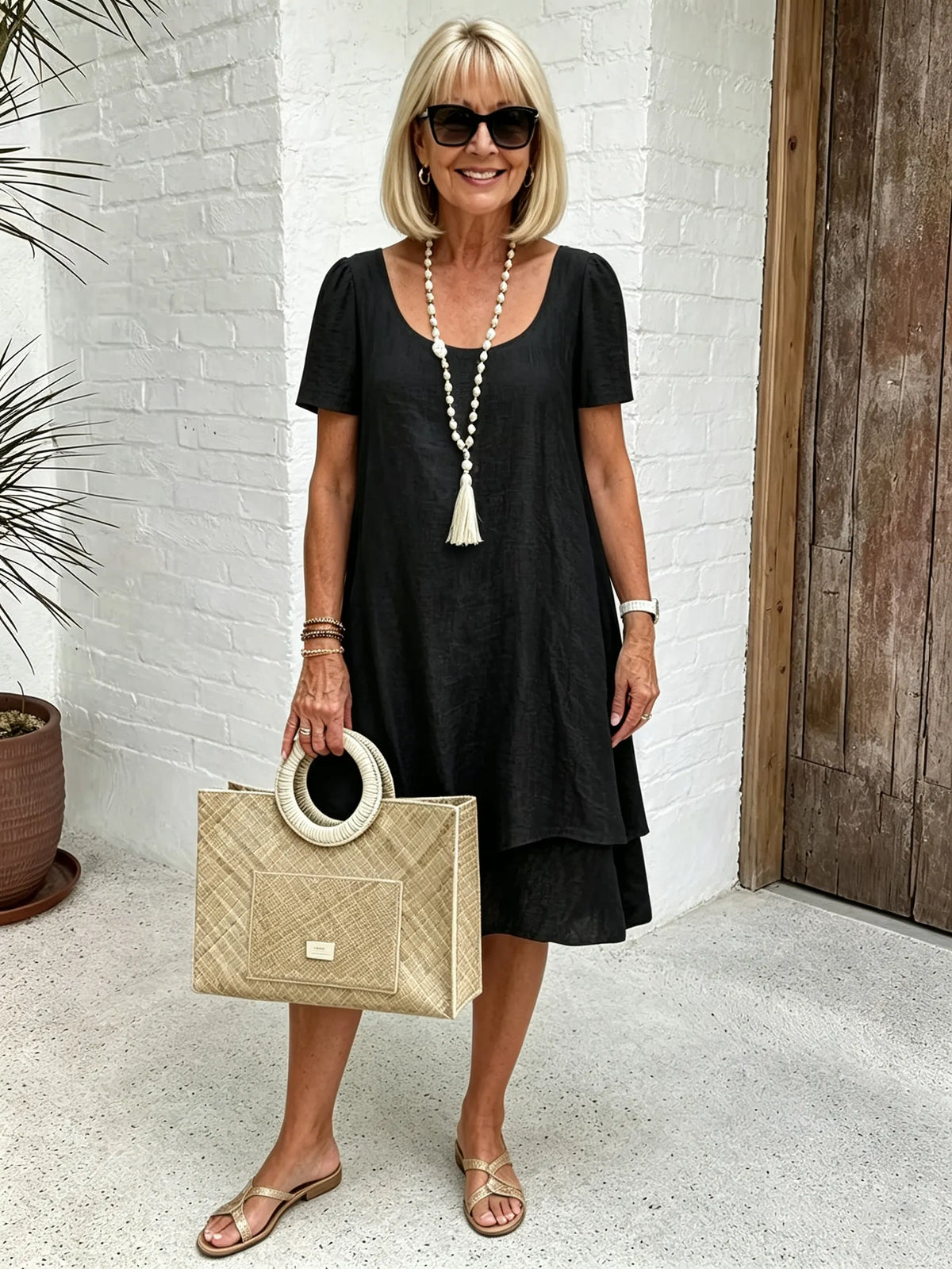 Sienna™ Linen Midi Dress